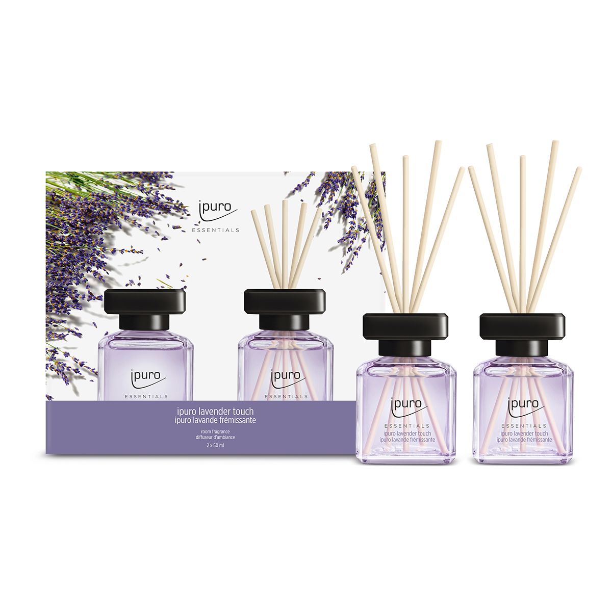 Ipuro duft diffuser lavendel touch 2 x 50 ml