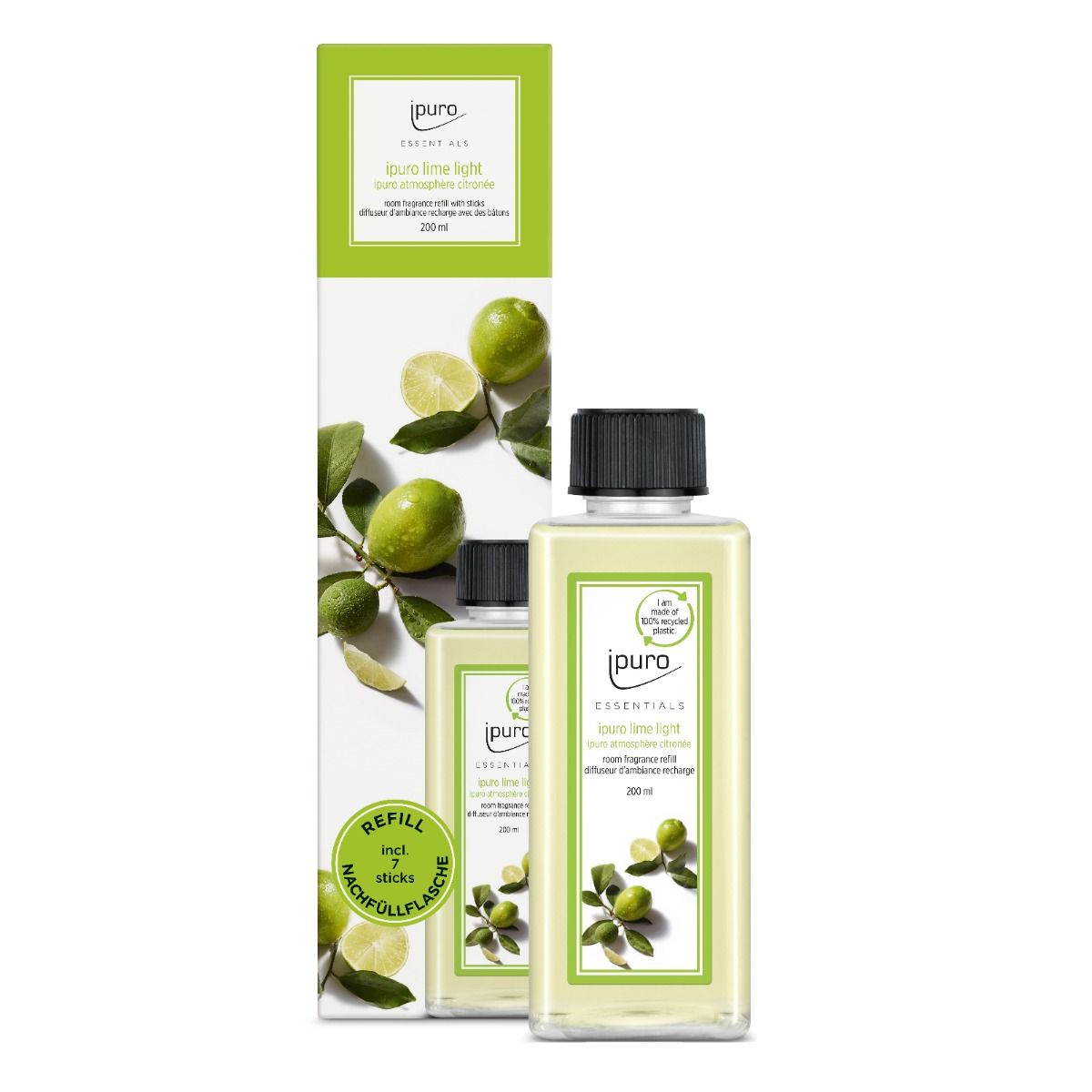 Ipuro duft diffuser refill lime light 200ml