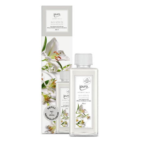 Ipuro duft diffuser refill hvid lilje 200ml