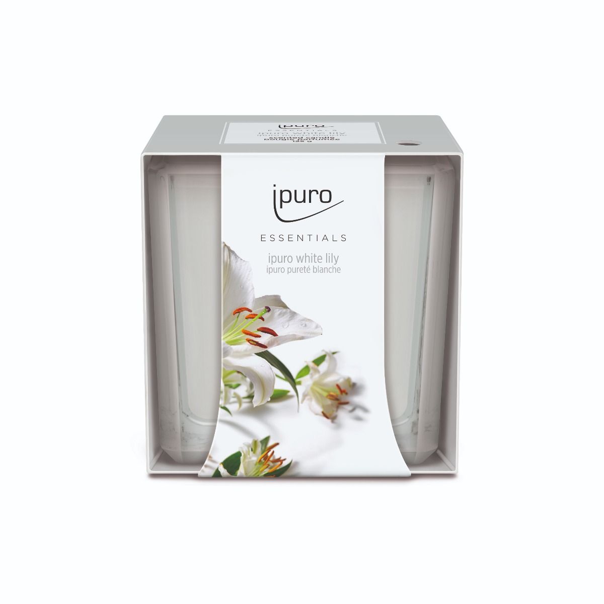 Ipuro duftlys hvid lilje 125gr.
