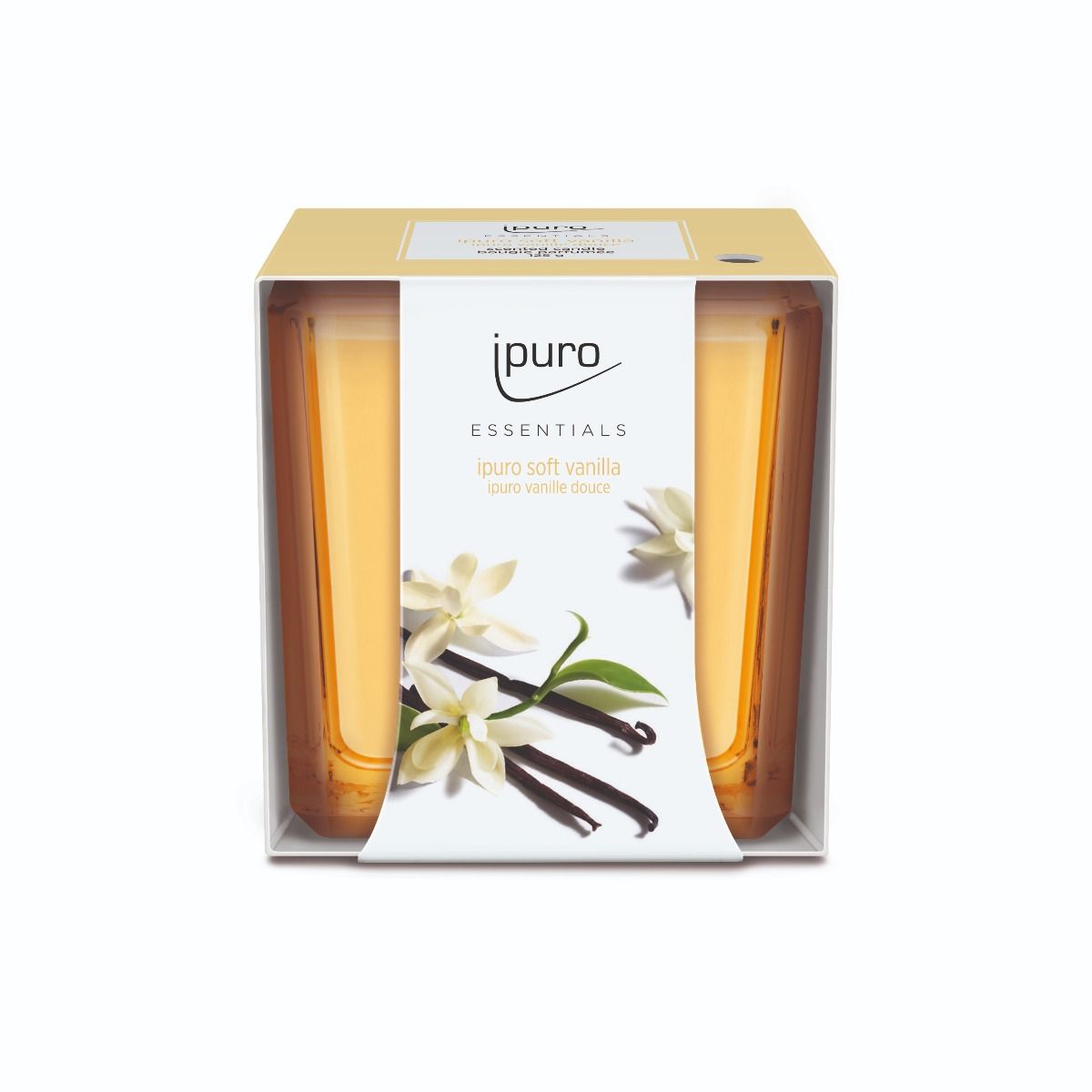 Ipuro duftlys blød vanilje 125gr.