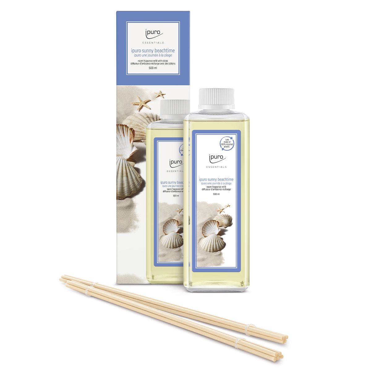 Ipuro duft diffuser refill sunny beachtime 500ml
