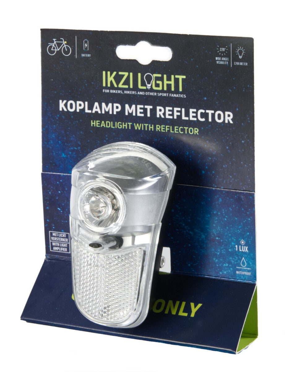 Ikzi lys forlygte et øje kun 1w LED, på kronebolt