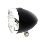 Forlygter Retro LED sort batteri