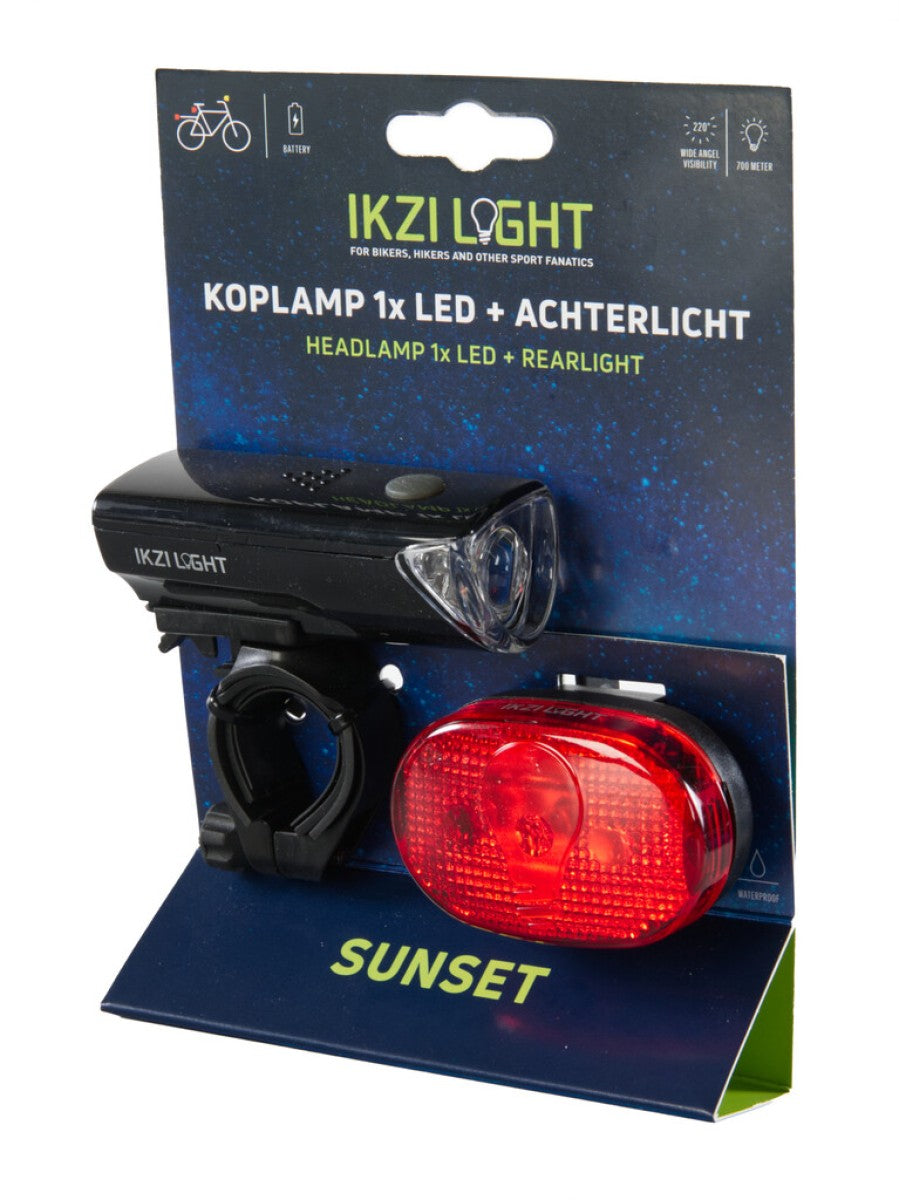 Ikzi belysning sæt solnedgangen LED - sort