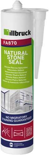 Illbruck fa870 naturstenssæt blank hvid 310 ml patron - fa870378736