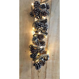 Naturlige samlinger dige naturlige samlinger jute reb belysning 20 LED 1 meter x1,2cm
