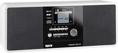 Imperial Dabman i200 CD multifunktionel radio DAB+ FM Internet Bluetooth hvid - 22-237-00