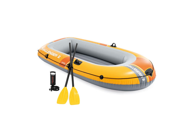 Intex challenger 2-personers bådsæt inkl. pagajer og pumpe 236x114x41cm (