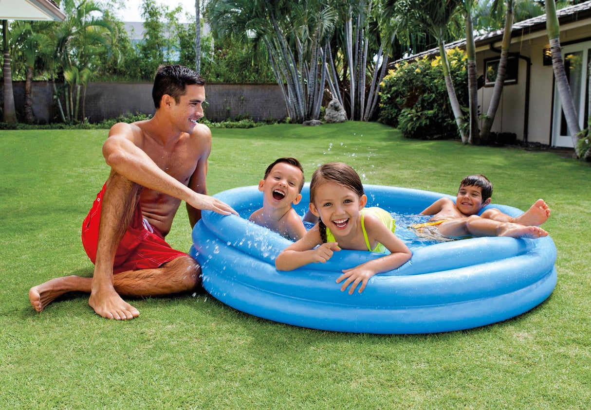 Intex swimmingpool krystalblå 3-ring 147x33 cm