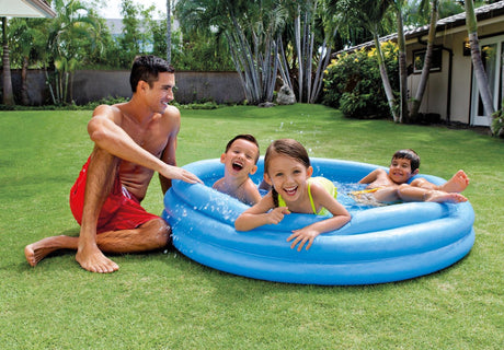 Intex swimmingpool krystalblå 3-ring 147x33 cm