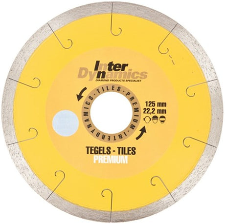 Interdynamics inter dynamics diamantzaag tegels premium 200x22,2mm - 334200