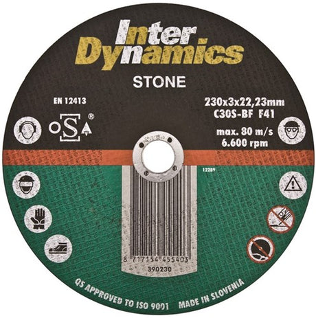 Interdynamics inter dynamics doorslijpschijf 125mm steen - 390125