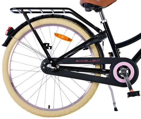 Volare Excellent børnecykel - piger - 24 tommer - sort - 3 gear