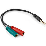 Abi aux splitter kabel - mikrofon og lyd