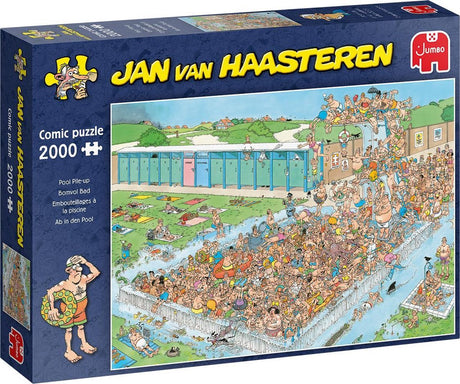 Jumbo Jan van Haasteren puslespil fyldt med bad 2000 brikker