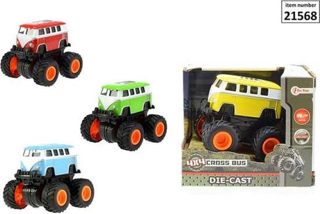 Jonotoys trykstøbt cross varevogn 4x4 med friktionsdrev