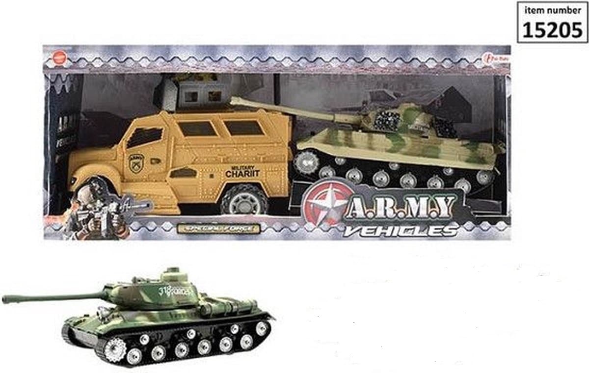 Toi-legetøj militær pansret køretøj med tank