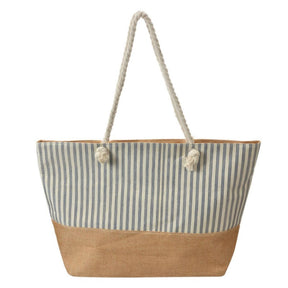 Clayre eef taske brun blå 55x1x36cm