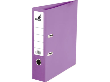 Kangaro ringbind A4 størrelse med 2-ring grebsmekanisme 75mm violet