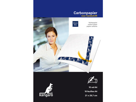 Kangaro carbon papir blå håndskrift