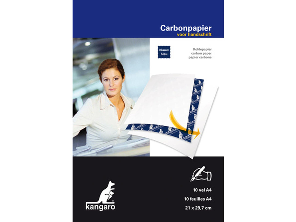 Kangaro carbon papir blå håndskrift