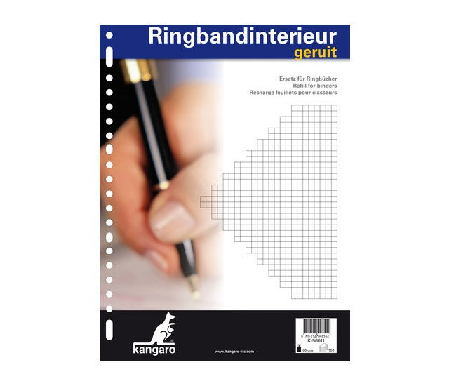 Kangaro ringbind interiør a4 23r diamant 5mm 100ve
