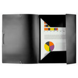 Kangaro elasto mappe a4 plast sort