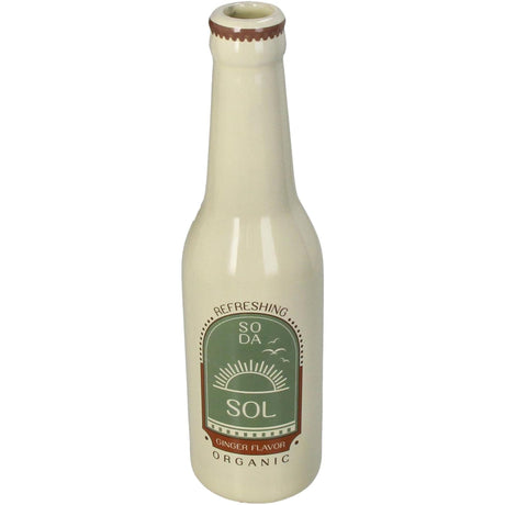 Kersten vaas soda fles sol fine aardewerk ivory 6.5x6.5x24cm