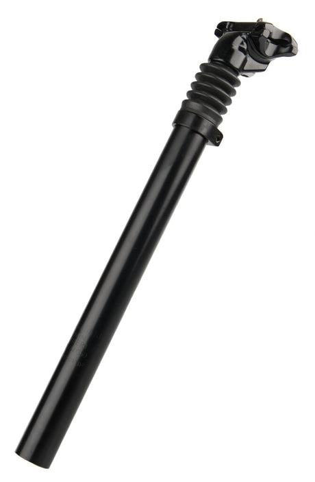 Kalloy affjedret sadelpind ø27,2 350mm aluminium - sort