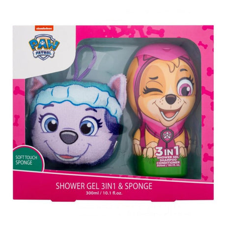 Paw patrol gavesæt skye shower gel + svamp