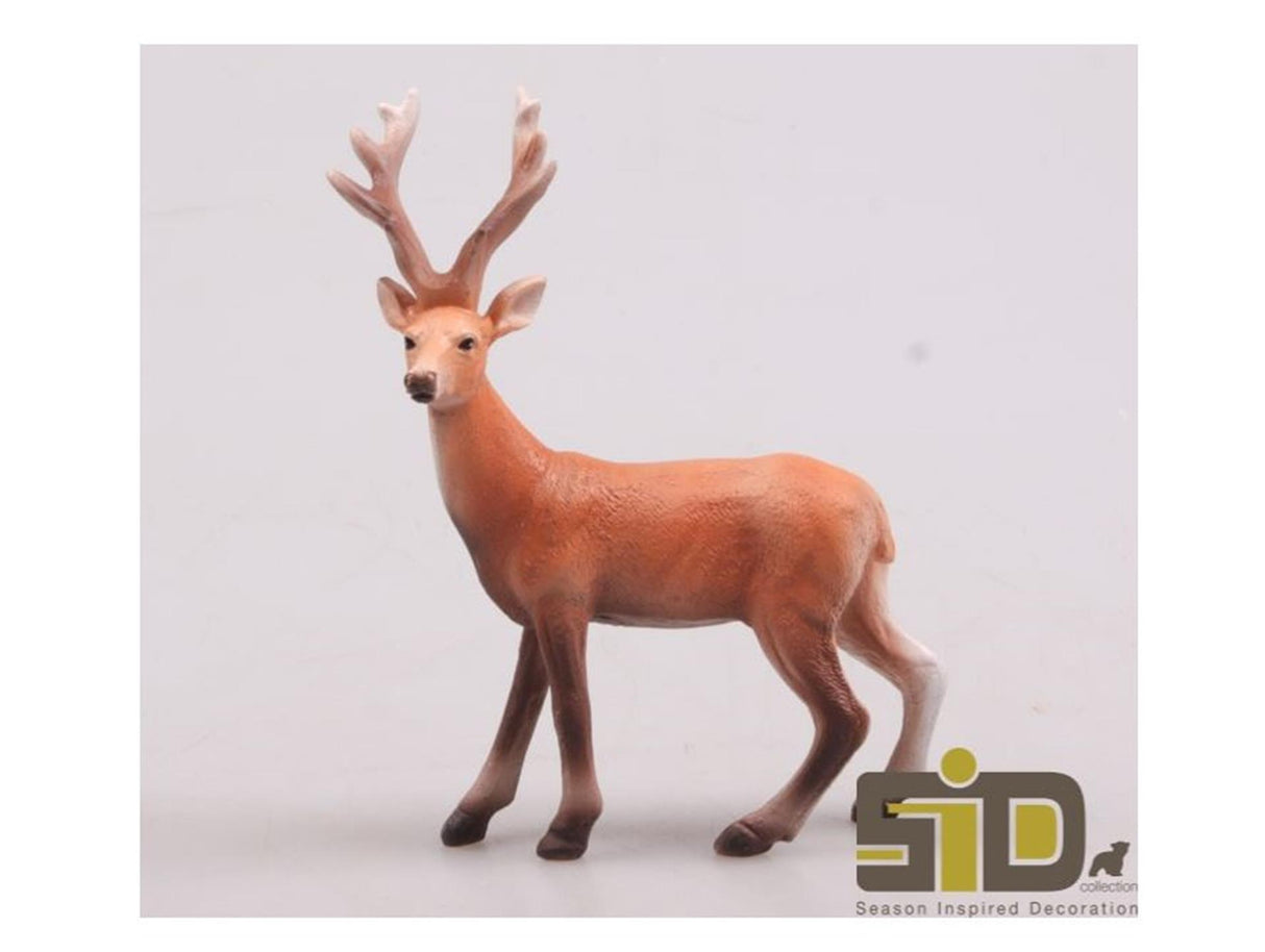 Sæson inspireret dekoration rensdyr poly natur 11x6x15cm