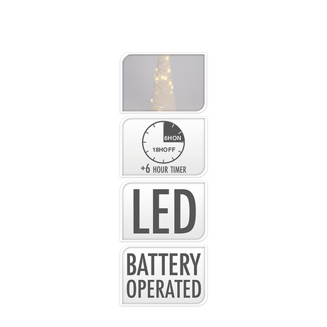 Kegel led wit 30 leds 58cm