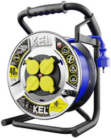 Enzo kel kabelrulle prof h07bq-f 3x2,5qmm 40m blå - 1167340