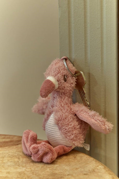 Lille hollandske safarivenner nøglering flamingo
