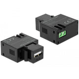 USB-A til 2-benet forbindelsesblok keystone