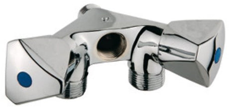 Kirchhoff apparattilslutning vægventilstik, 1 2 et x 3 4 et x 1 2 it, med kontraventil - 986321113