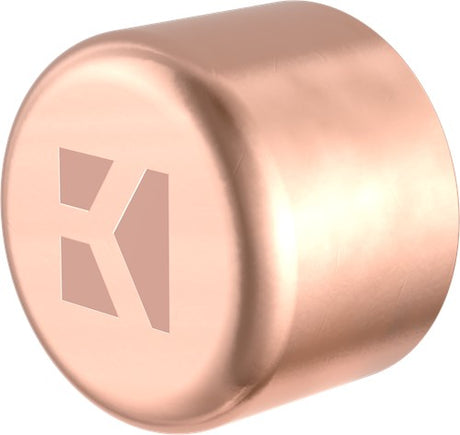 Kirchhoff koperen eindkap, blank, 18 mm, 1 socket (5301) - 989203055