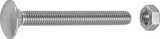 Connex træbolt m6x25 8stk a2 - ky4540625