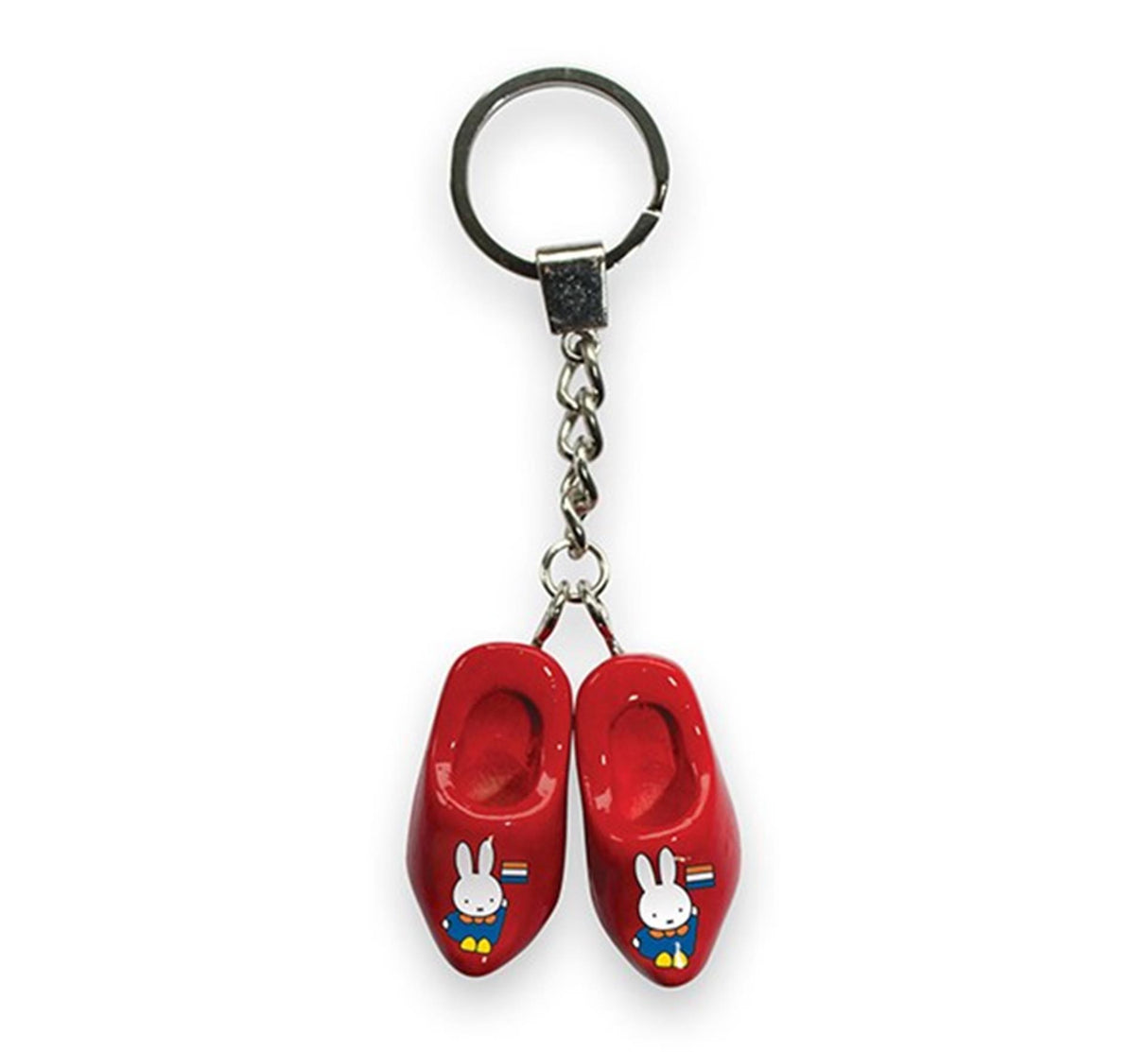 Miffy nøglering 2 træsko 4 cm rød