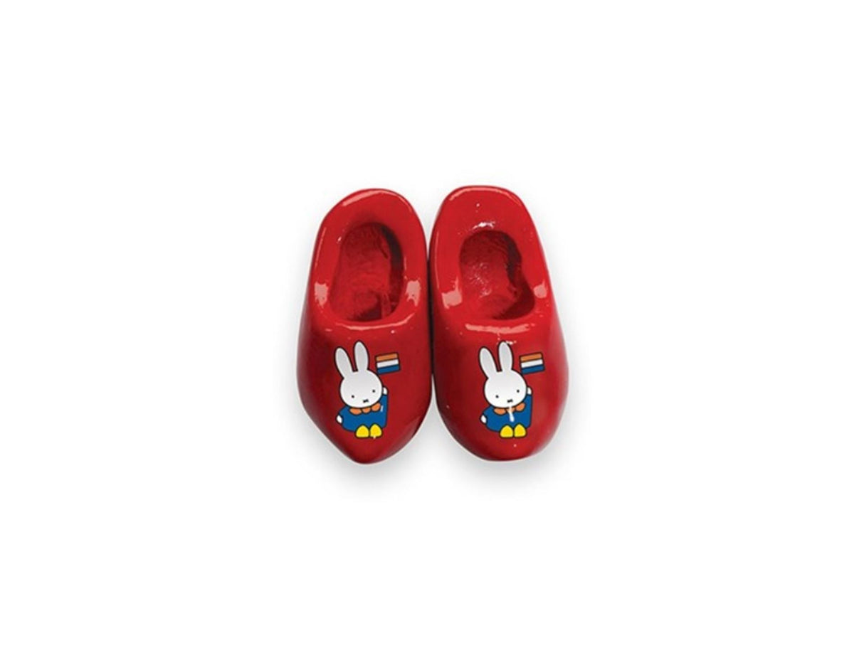 Miffy magnet 2 træsko 4 cm rød