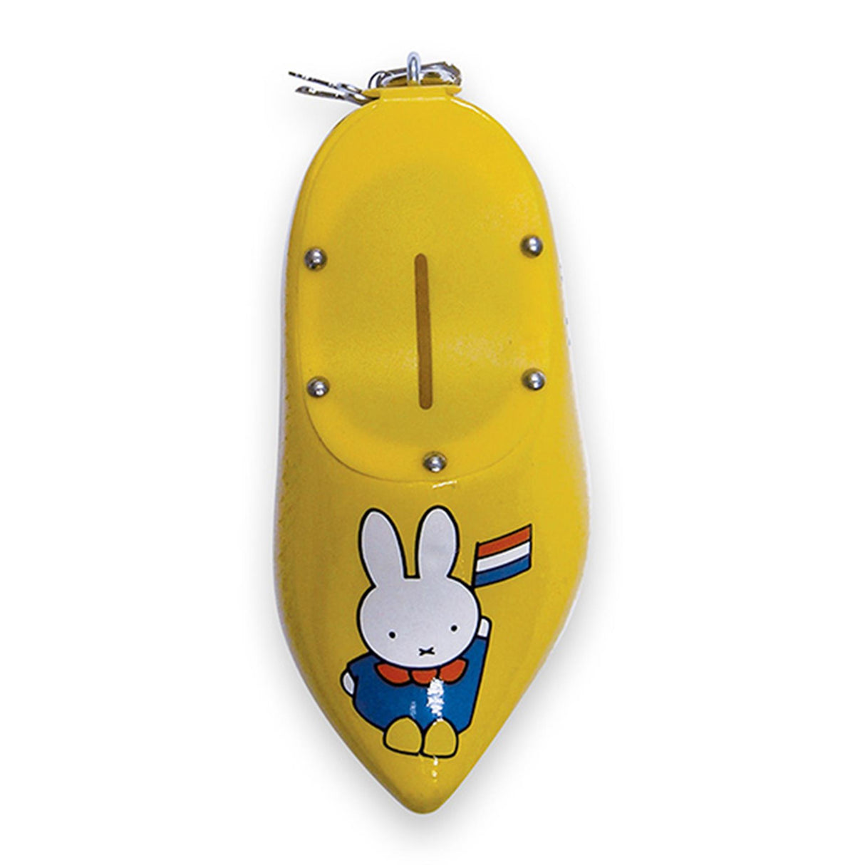 Miffy sparekasse træsko 14 cm gul
