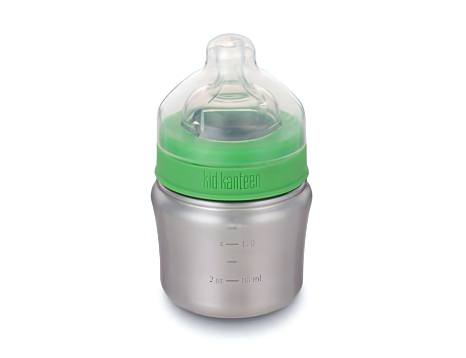 Klean kanteen baby drikkedunk 0-6 m - rustfrit stål - 148ml - langsom flow