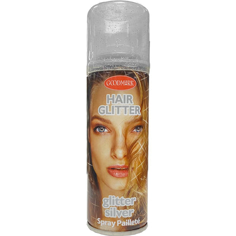 Goodmark hårfarve farve polish glitter sølv 125ml