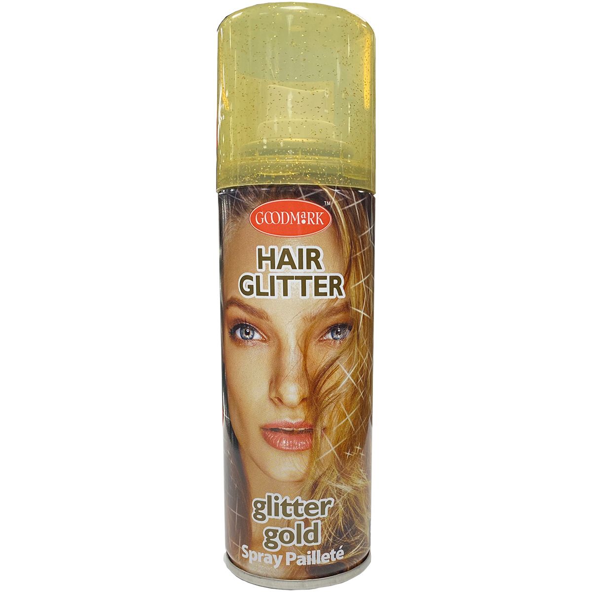 Goodmark hårfarve farve polish glitter guld 125ml