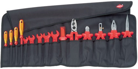 Knipex gereedschaproltas 15-delig vde - 98 99 13 - 989913