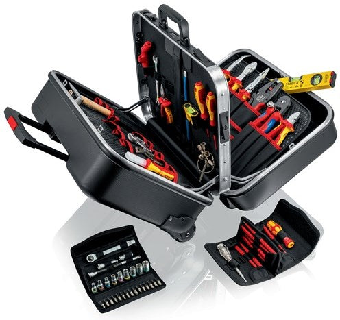 Knipex værktøjssortiment | 63 dele | i etui med hård skal med base | for elektrikere | 1 stk - 00 21 41 00 21 41