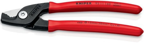 Knipex kabelschaar | lengte 160 mm kunststof mantel | 1 stuk - 95 11 160 - 95 11 160