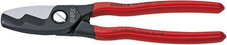 Knipex kabelsaks med dobbelte skær, plastbelagt 200 mm - 9511200
