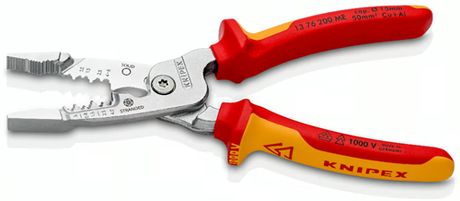 Knipex kabelafisoler 5 i 1 kombitang vde | 200mm - 1376200me